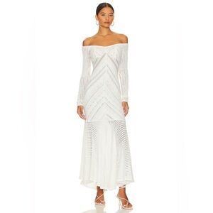 NWT Charo Ruiz Ibiza long Souley Dress White